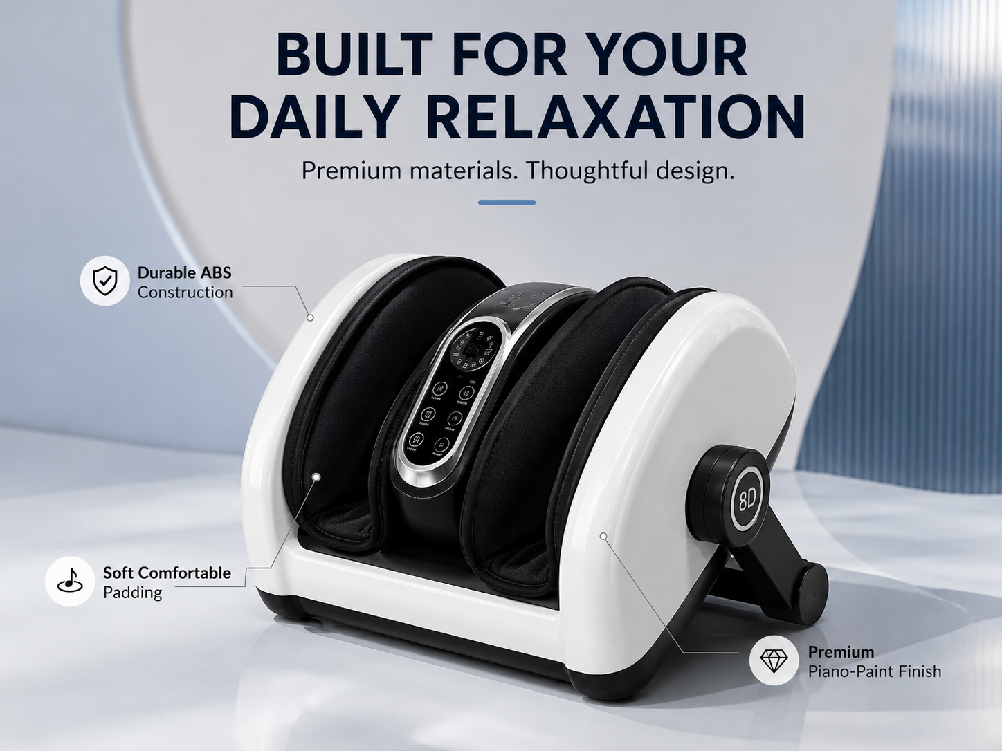 Relaxia™ 8D Foot Massager — Deep Massage, Heat & Air Compression